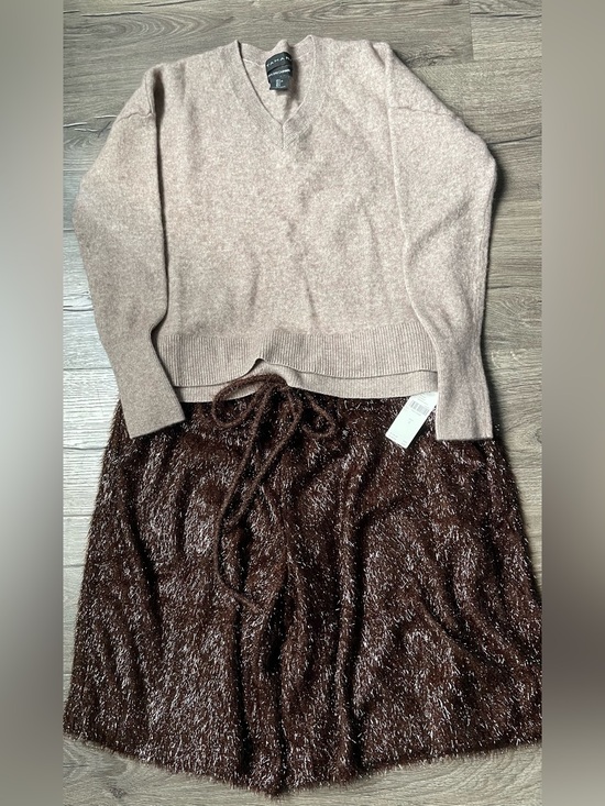 Maeve Sweaters - NWOT Anthro Maeve Shorts & Glamorous 100% Cashmere Tahari sweater SMALL